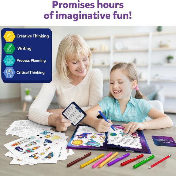New Skillmatics My Storybook Art Kit Space Story Writing Stickers Creative Writi - Picture 15 of 16